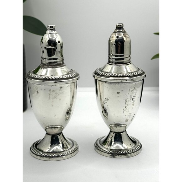 Duchin Creation Sterling Silver Weighted Salt & Pepper Shakers - Picture 3 of 6